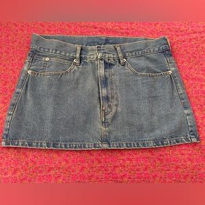 Monica Medium Wash Denim Mini Skirt